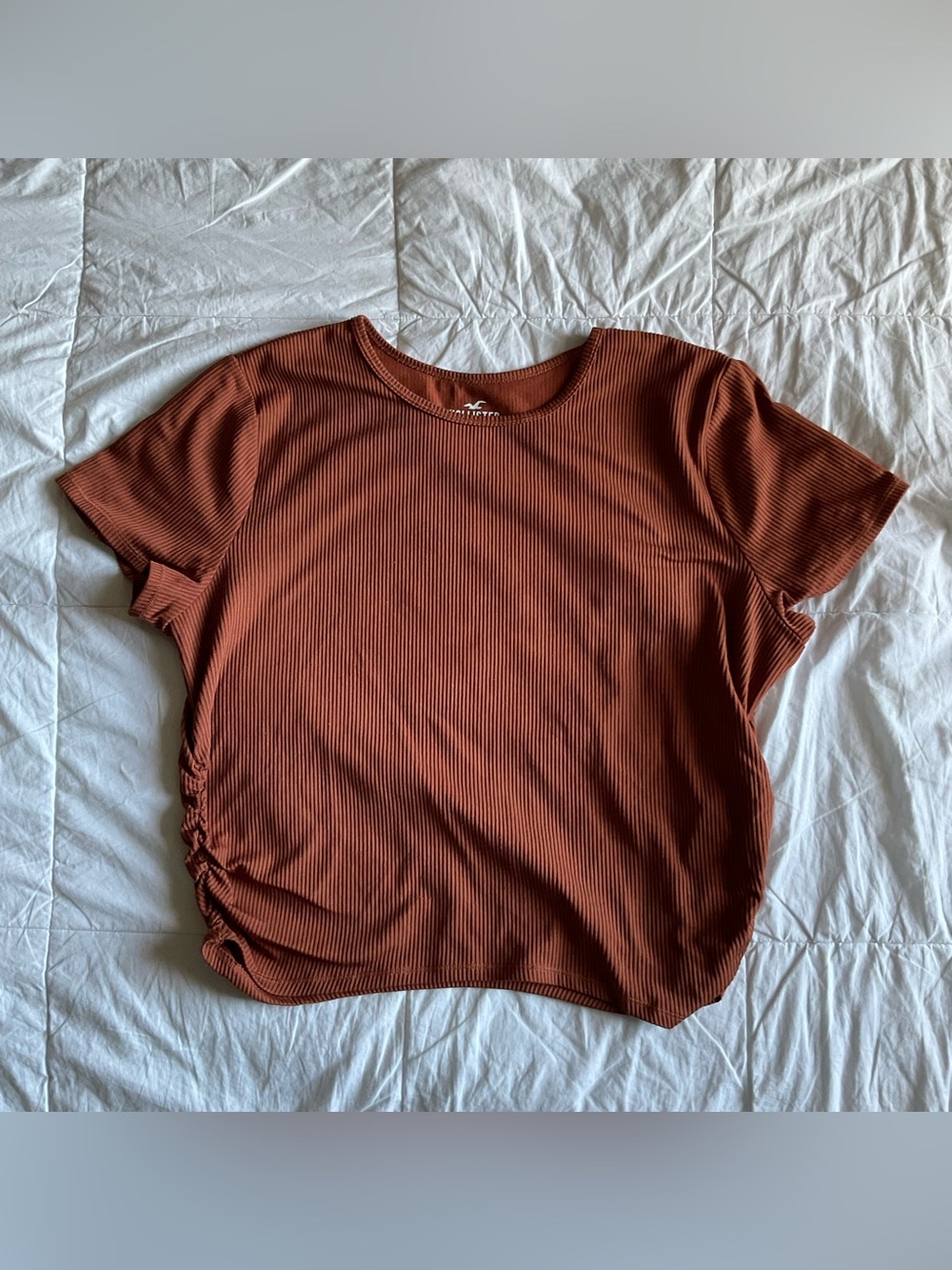 Hollister Cinched Ribbed Seamless Tee